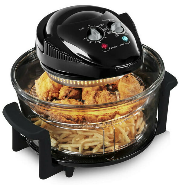 Extra Large Halogen Air Fryer Adjustable Temperature Control with 11 Accessories